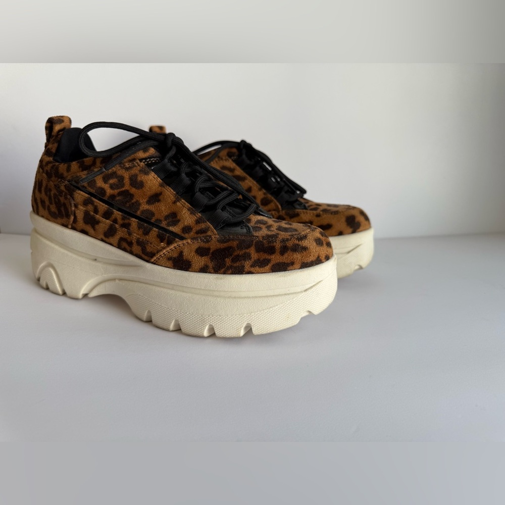 Steve Madden Leopard Print Platform Sneakers